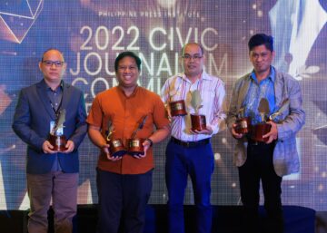 Winners of 2022 Civic Journalism Community Press Awards. Photo by Kier Labrador